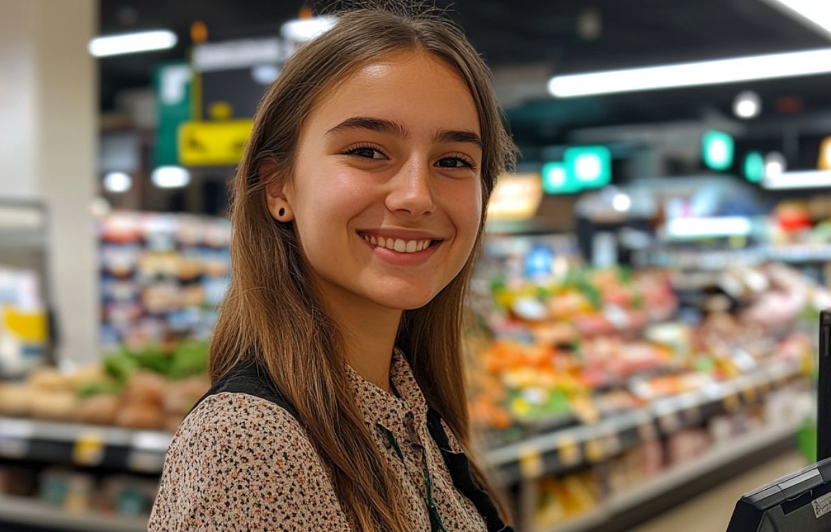 Árufeltöltő, kasszás